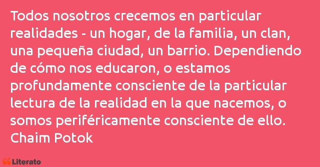 Frases de Chaim Potok