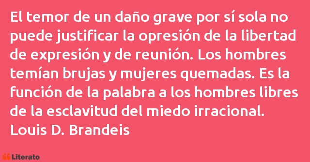 Frases de Louis D. Brandeis