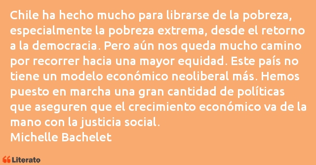 Frases de Michelle Bachelet