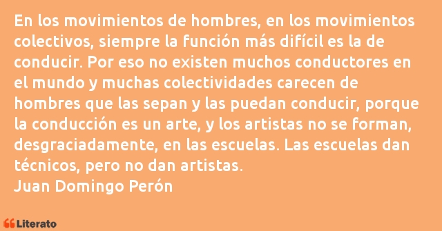 Frases de Juan Domingo Perón