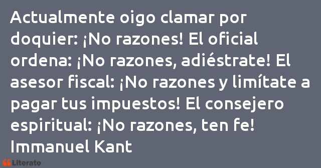 Frases de Immanuel Kant