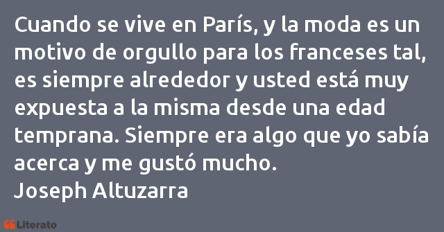 Frases de Joseph Altuzarra