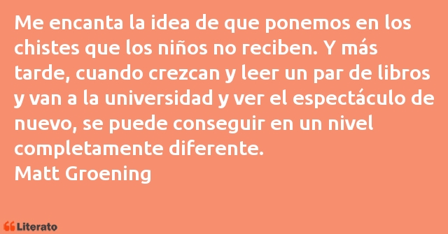 Frases de Matt Groening