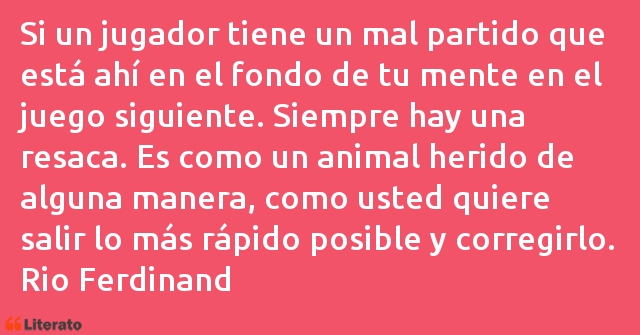 Frases de Rio Ferdinand