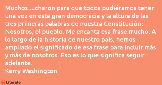 Frases de Kerry Washington