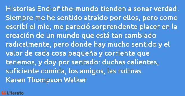 Frases de Karen Thompson Walker