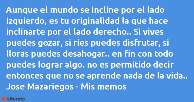 Frases de Jose Mazariegos