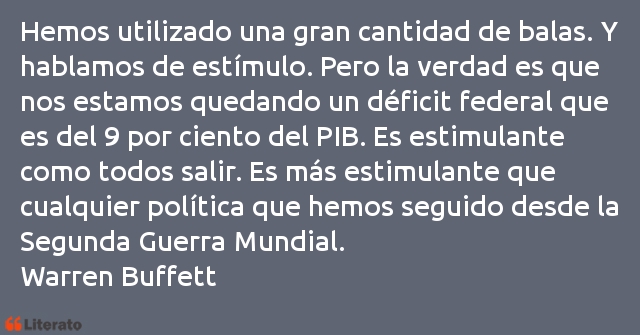 Frases de Warren Buffett