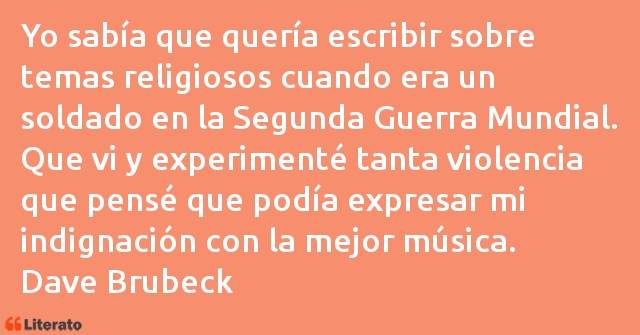 Frases de Dave Brubeck