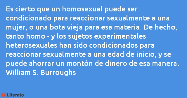 Frases de William S. Burroughs