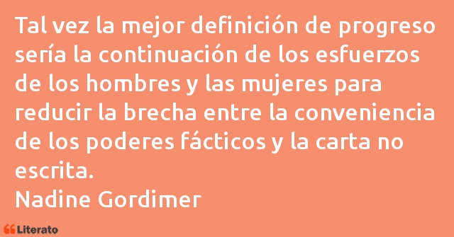 Frases de Nadine Gordimer