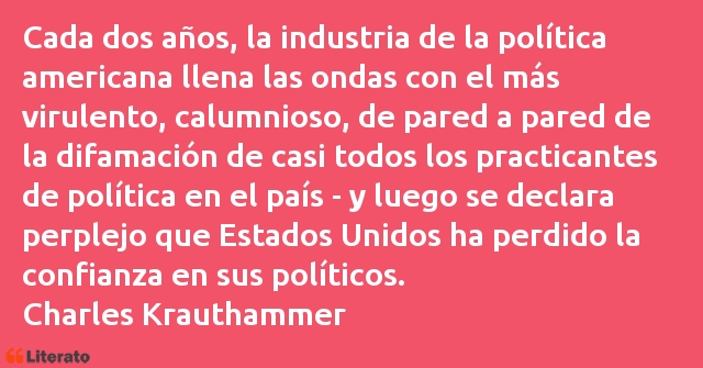 Frases de Charles Krauthammer