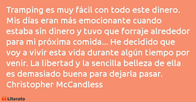 Frases de Christopher McCandless