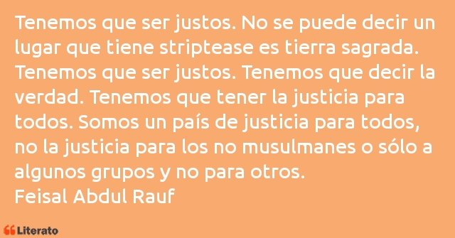 Frases de Feisal Abdul Rauf