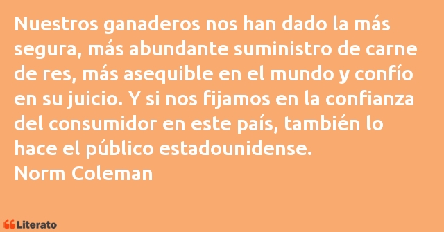 Frases de Norm Coleman