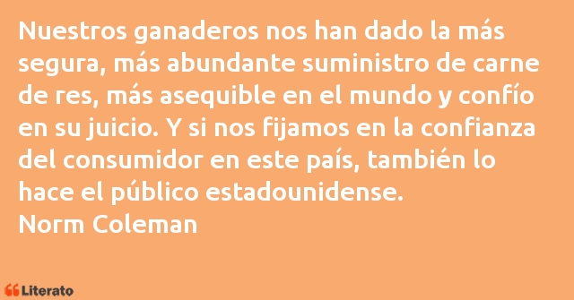 Frases de Norm Coleman