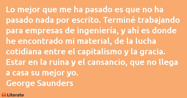 Frases de George Saunders