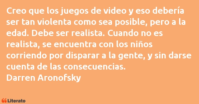 Frases de Darren Aronofsky