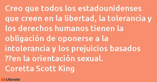 Frases de Coretta Scott King