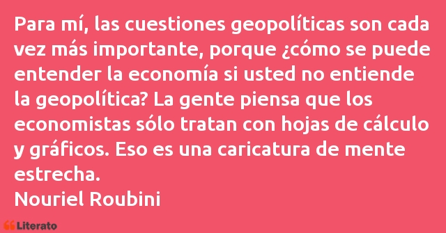 Frases de Nouriel Roubini