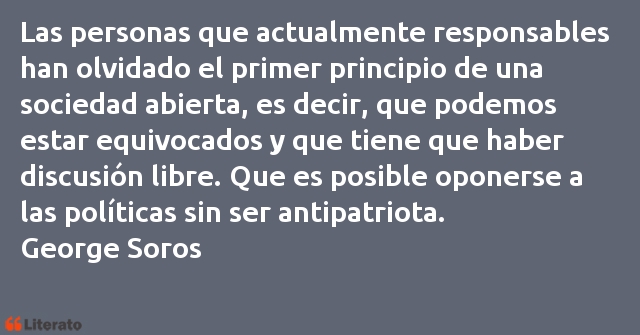 Frases de George Soros