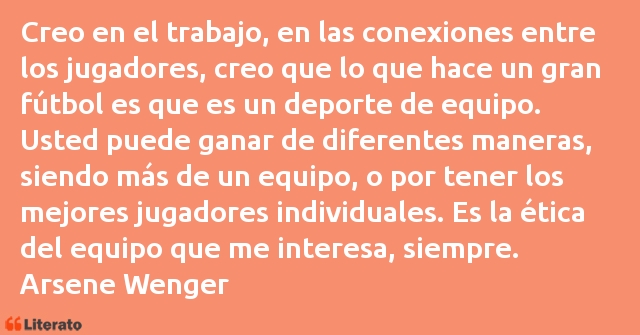 Frases de Arsene Wenger