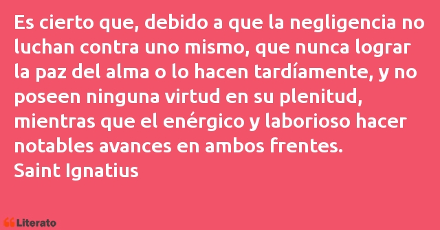 Frases de Saint Ignatius