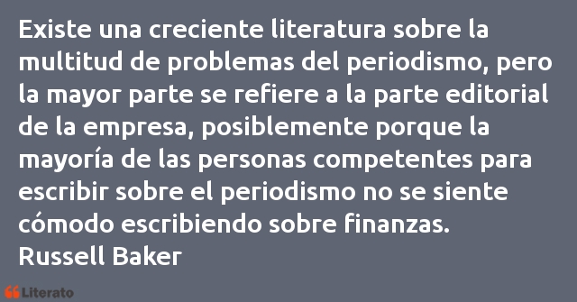 Frases de Russell Baker