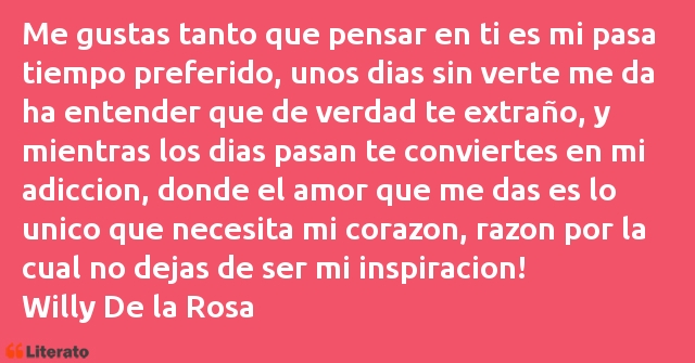 Frases de Willy De la Rosa