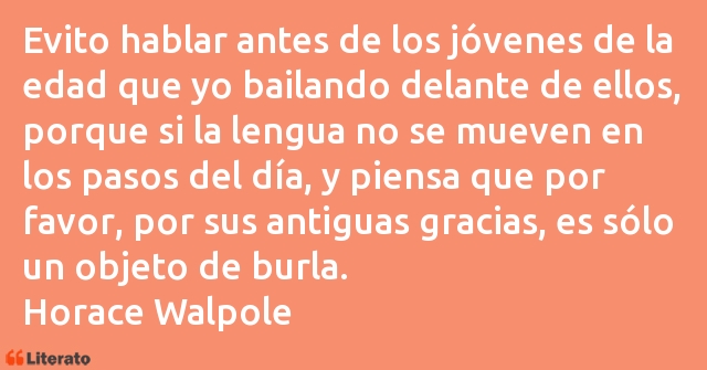 Frases de Horace Walpole