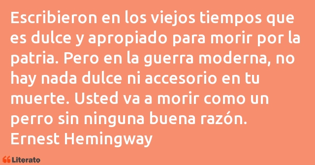 Frases de Ernest Hemingway