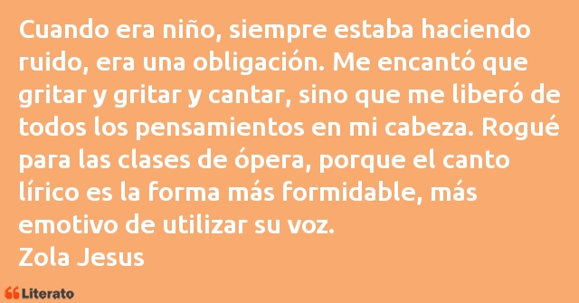 Frases de Zola Jesus