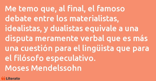 Frases de Moses Mendelssohn