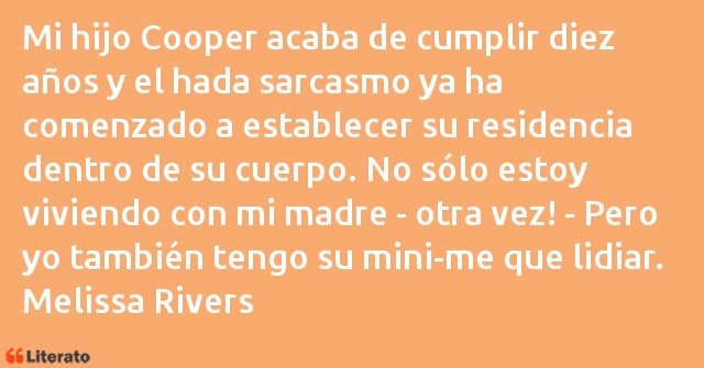 Frases de Melissa Rivers