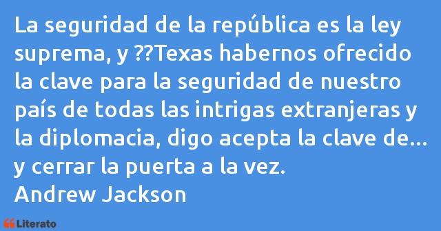 Frases de Andrew Jackson