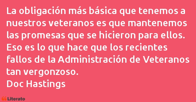 Frases de Doc Hastings