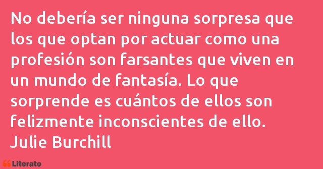 Frases de Julie Burchill