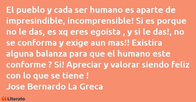 Frases de Jose Bernardo La Greca