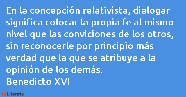 Frases de Benedicto XVI