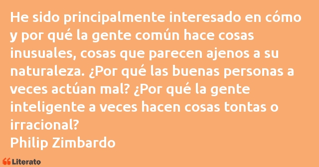 Frases de Philip Zimbardo