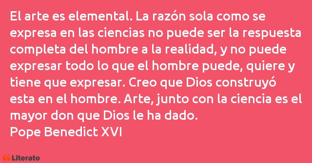 Frases de Pope Benedict XVI