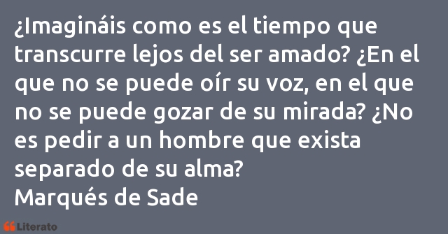 Frases de Marqués de Sade