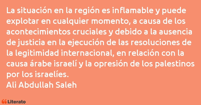 Frases de Ali Abdullah Saleh