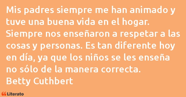 Frases de Betty Cuthbert