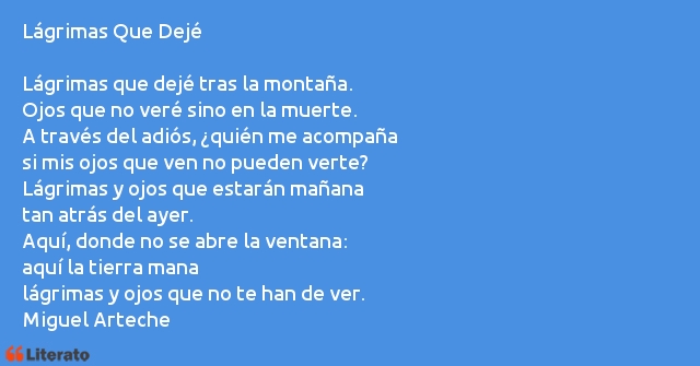 Frases de Miguel Arteche