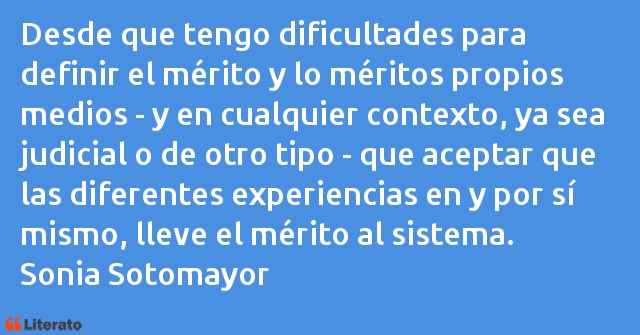 Frases de Sonia Sotomayor