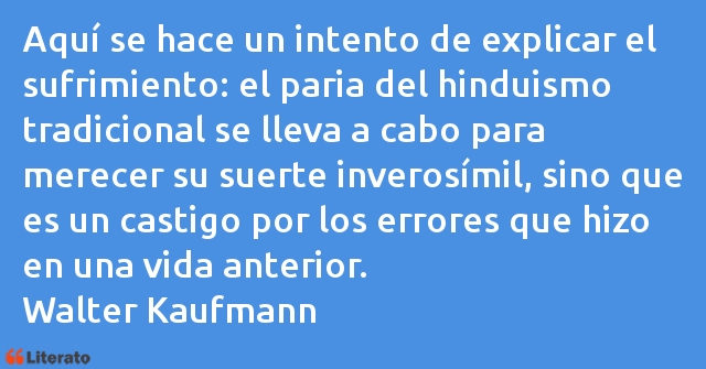 Frases de Walter Kaufmann