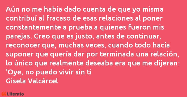 Frases de Gisela Valcárcel