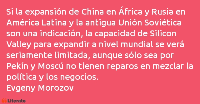 Frases de Evgeny Morozov