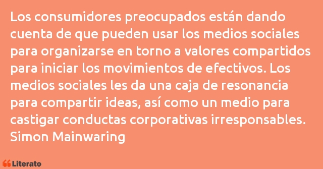 Frases de Simon Mainwaring